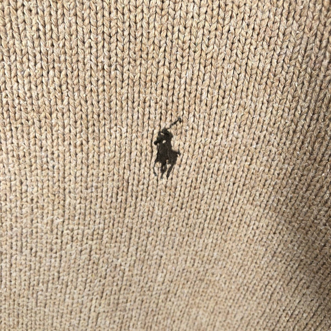 Ralph Lauren POLO by Ralph Lauren Cotton Knit Sweater Men's M Size cotton orange type Vintage Second Hand