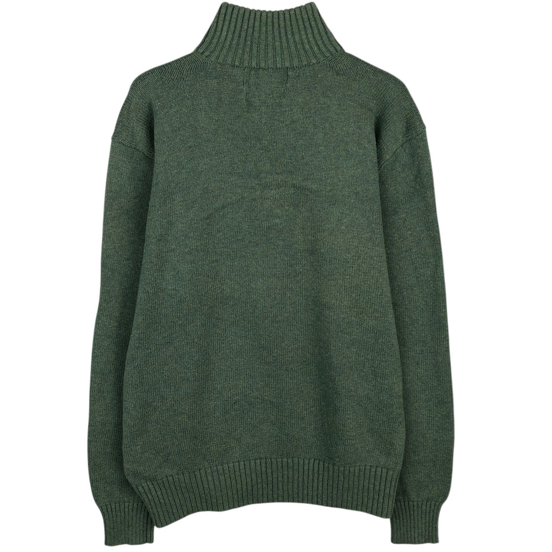 Ralph Lauren POLO RALPH LAUREN High-Neck Cotton Knit Sweater, Men's Size M (approx.) cotton Mint green Vintage Second Hand
