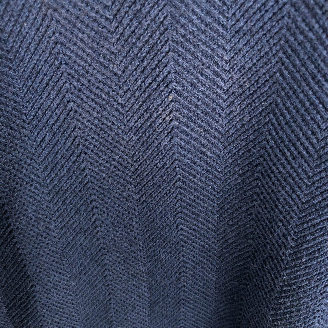 Ralph Lauren CHAPS cotton knit sweater, men's size XL cotton navy blue type Vintage Second Hand