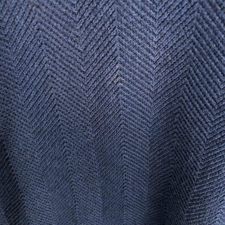 Ralph Lauren CHAPS cotton knit sweater, men's size XL cotton navy blue type Vintage Second Hand