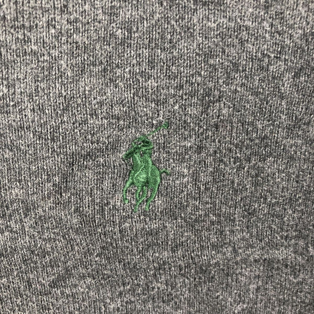 Ralph Lauren POLO by Ralph Lauren Cotton Knit Sweater Men's M Size cotton Charcoal Vintage Second Hand