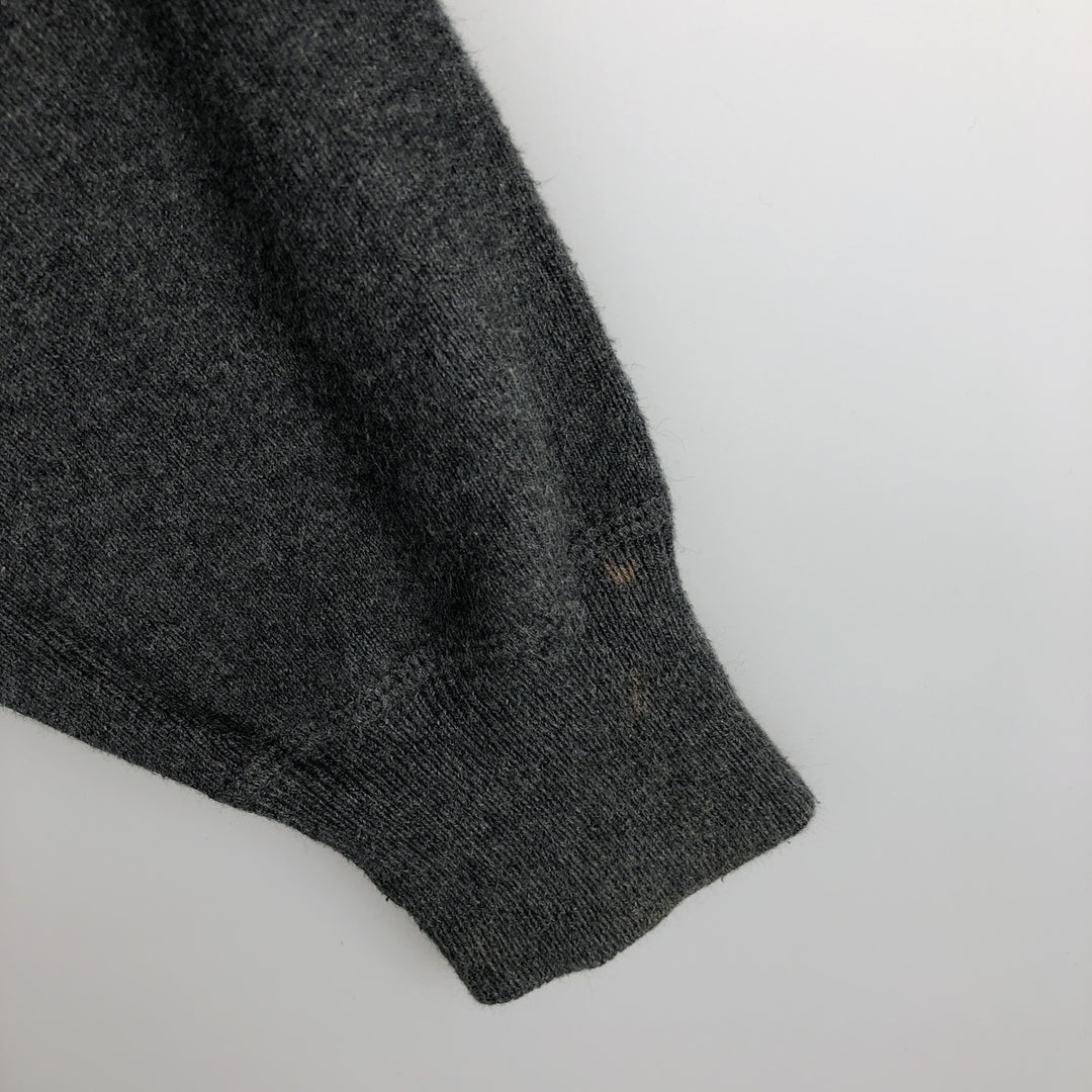 Ralph Lauren POLO by Ralph Lauren Cotton Knit Sweater Men's M Size cotton Charcoal Vintage Second Hand