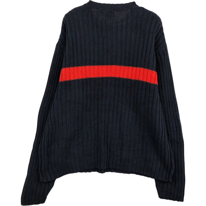 90'S GAP Vintage Cotton Knit Sweater, Men's XL cotton navy blue type Vintage Second Hand
