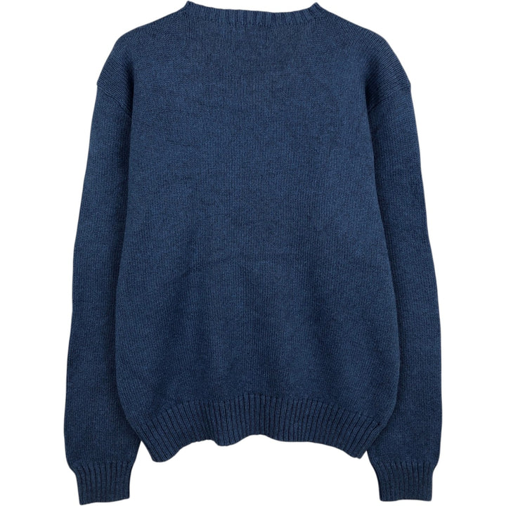 Ralph Lauren POLO by Ralph Lauren Pima Cotton Knit Sweater, Men's Size L Pima Cotton navy blue type Vintage Second Hand