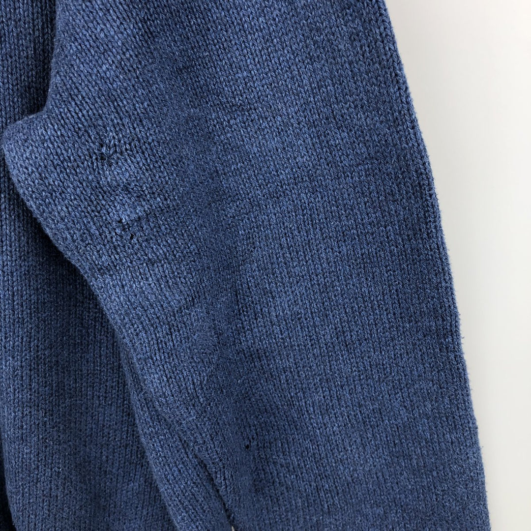 Ralph Lauren POLO by Ralph Lauren Pima Cotton Knit Sweater, Men's Size L Pima Cotton navy blue type Vintage Second Hand