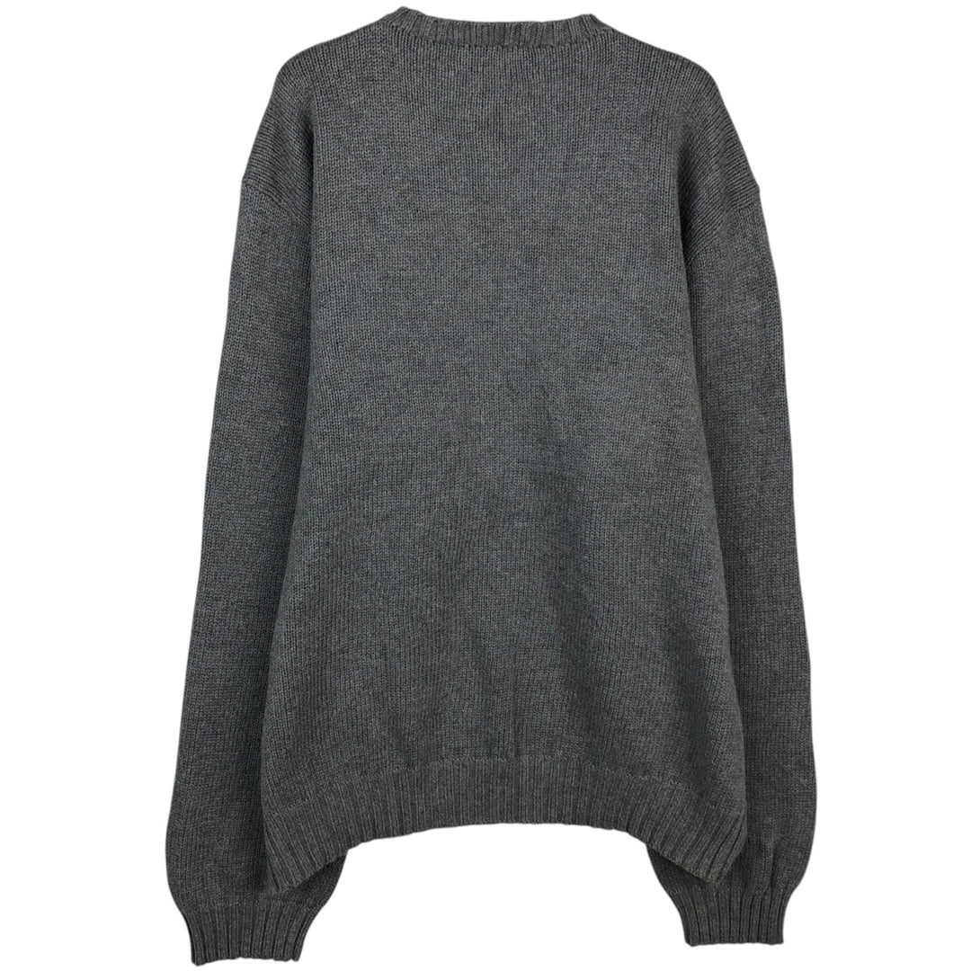 Ralph Lauren POLO by Ralph Lauren Cotton Knit Sweater Men's XL cotton gray type Vintage Second Hand