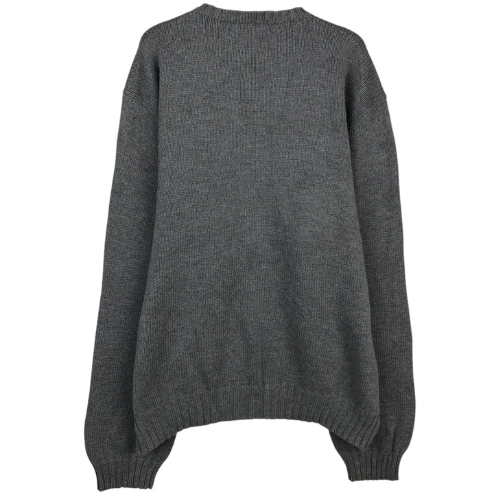 Ralph Lauren POLO by Ralph Lauren Cotton Knit Sweater Men's XL cotton gray type Vintage Second Hand