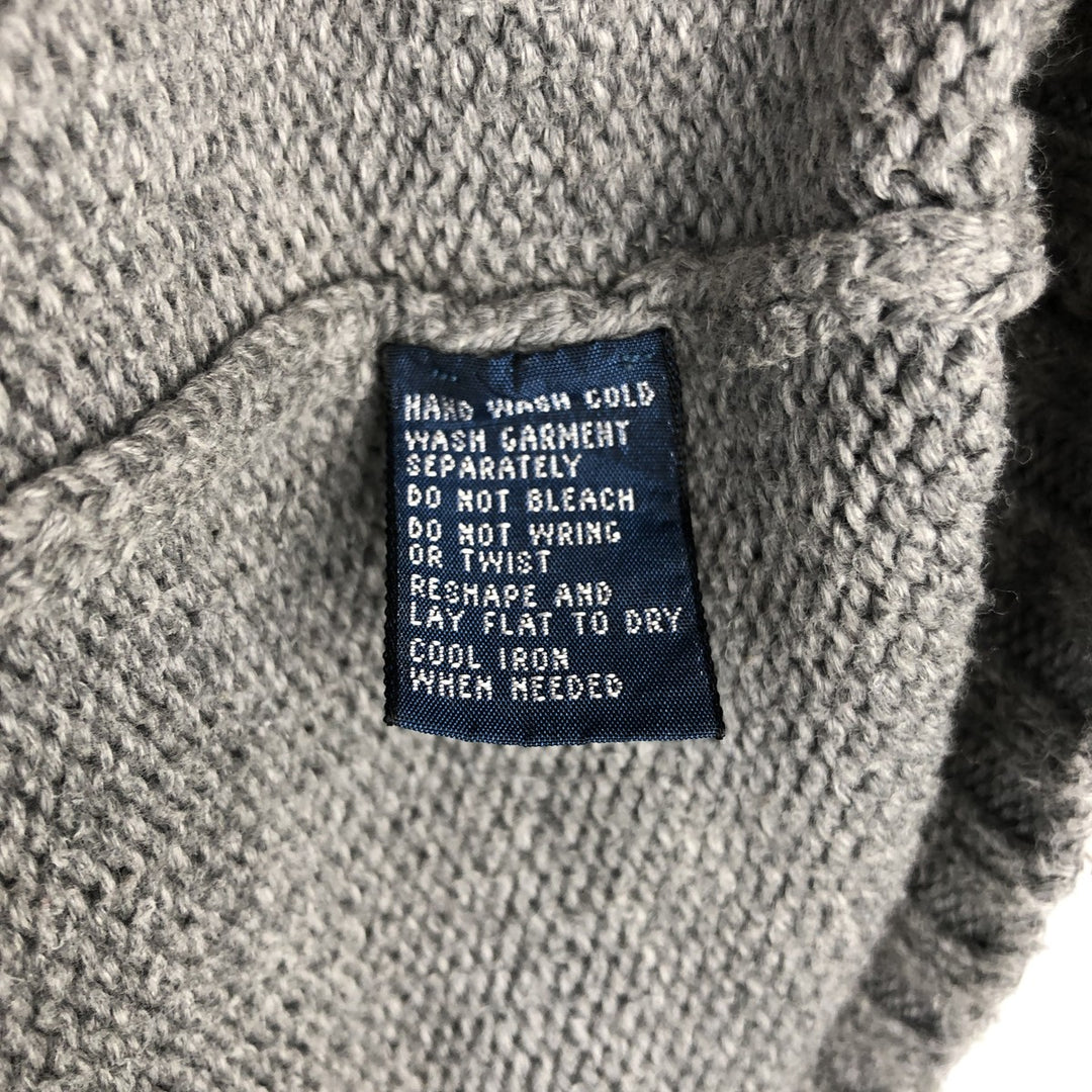Ralph Lauren POLO by Ralph Lauren Cotton Knit Sweater Men's XL cotton gray type Vintage Second Hand