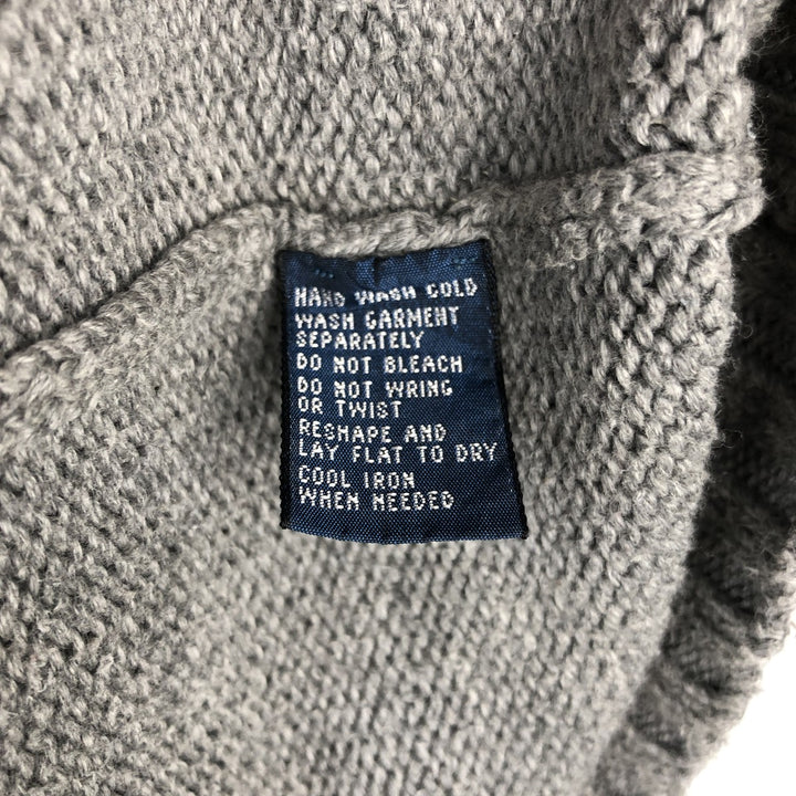 Ralph Lauren POLO by Ralph Lauren Cotton Knit Sweater Men's XL cotton gray type Vintage Second Hand