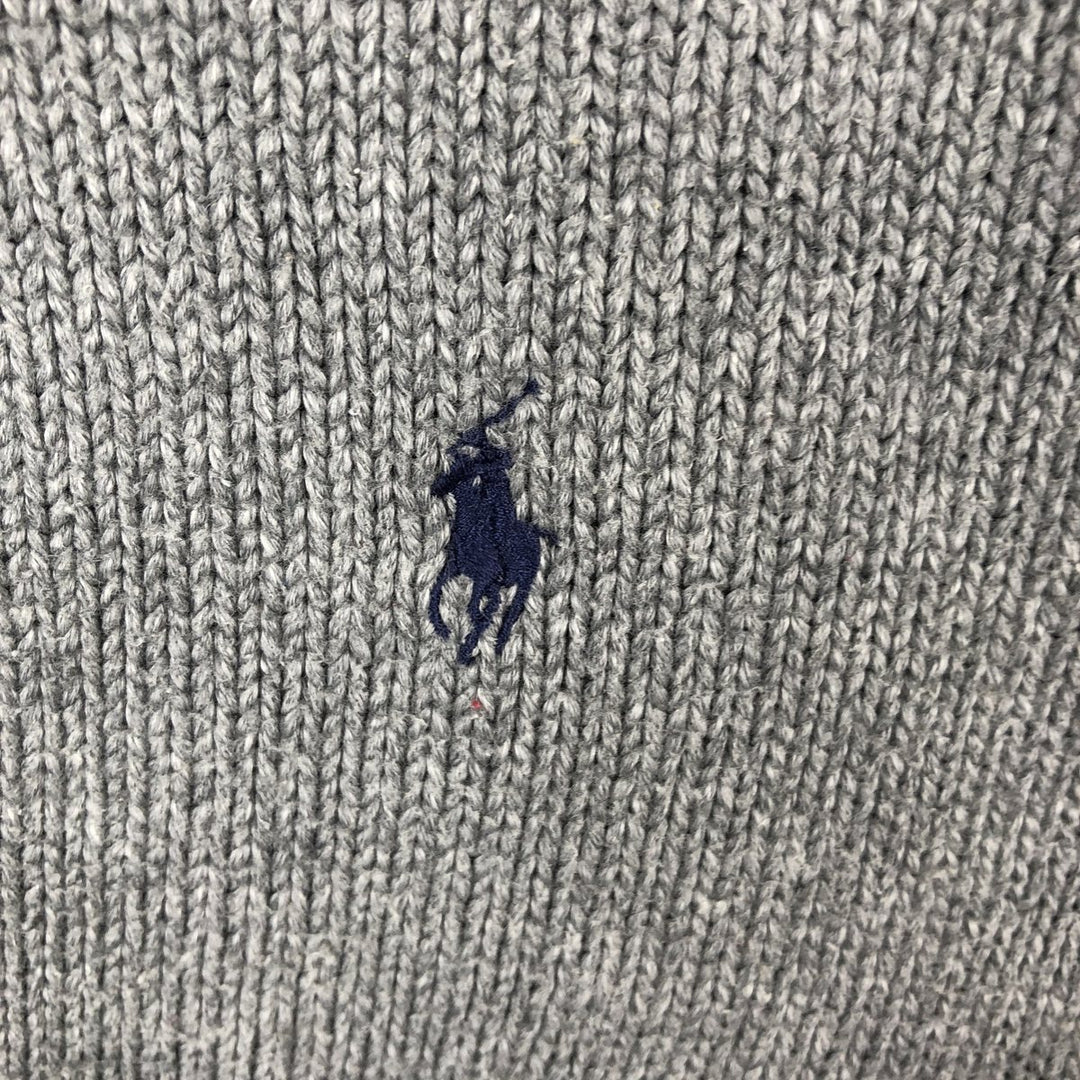 Ralph Lauren POLO by Ralph Lauren Cotton Knit Sweater Men's XL cotton gray type Vintage Second Hand