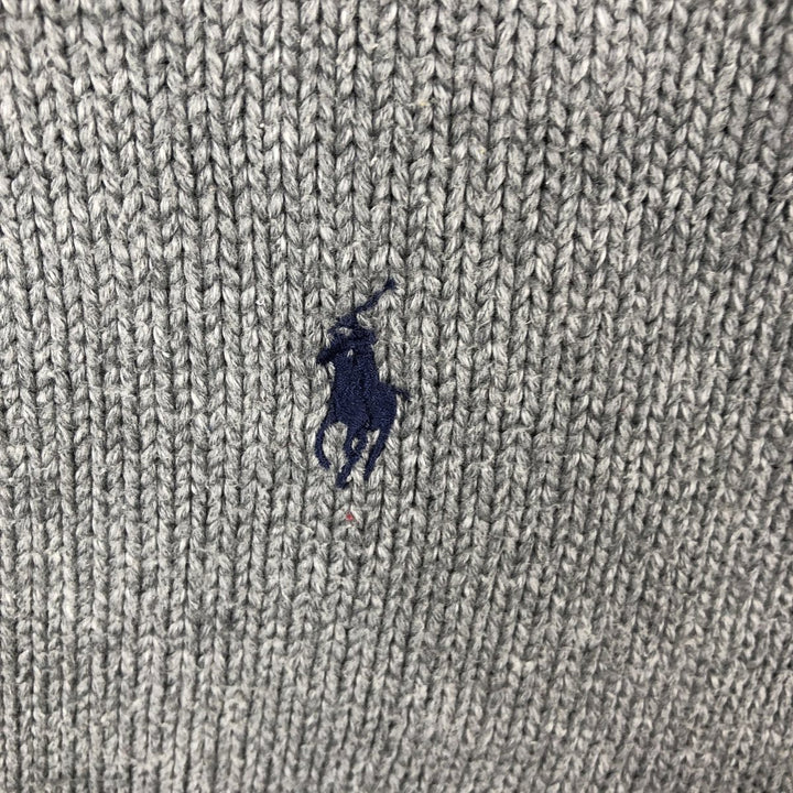 Ralph Lauren POLO by Ralph Lauren Cotton Knit Sweater Men's XL cotton gray type Vintage Second Hand