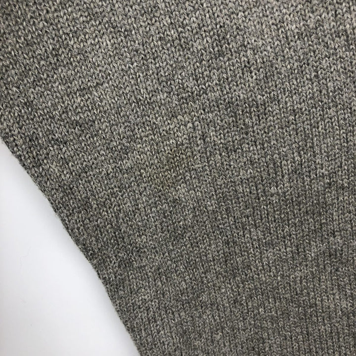 Ralph Lauren POLO RALPH LAUREN Cotton Knit Sweater Men's Size L cotton gray type Vintage Second Hand