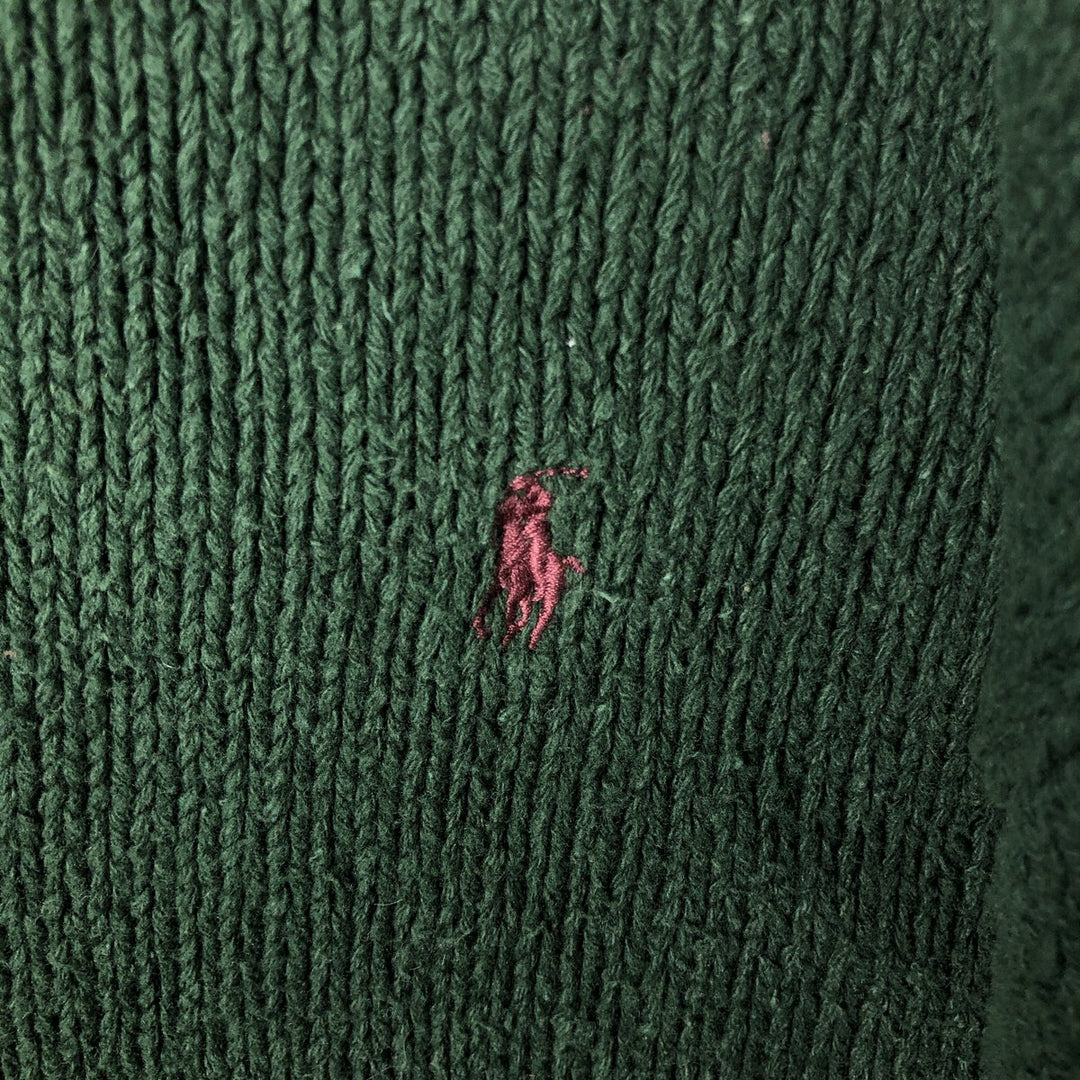 Ralph Lauren POLO by Ralph Lauren Cotton Knit Sweater Men's XL cotton green type Vintage Second Hand