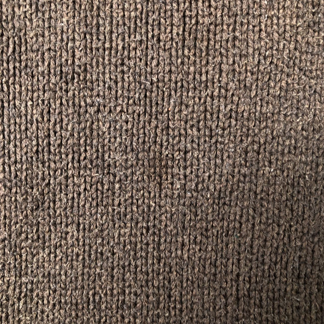 Ralph Lauren POLO by Ralph Lauren Cotton Knit Sweater Men's L size cotton brown type Vintage Second Hand