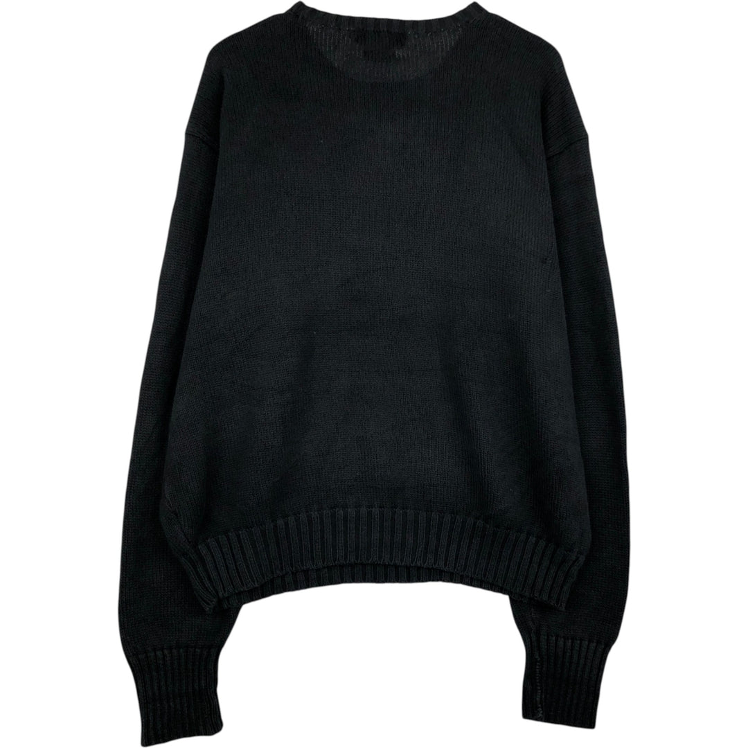 Ralph Lauren POLO by Ralph Lauren Cotton Knit Sweater Men's XL cotton black type Vintage Second Hand