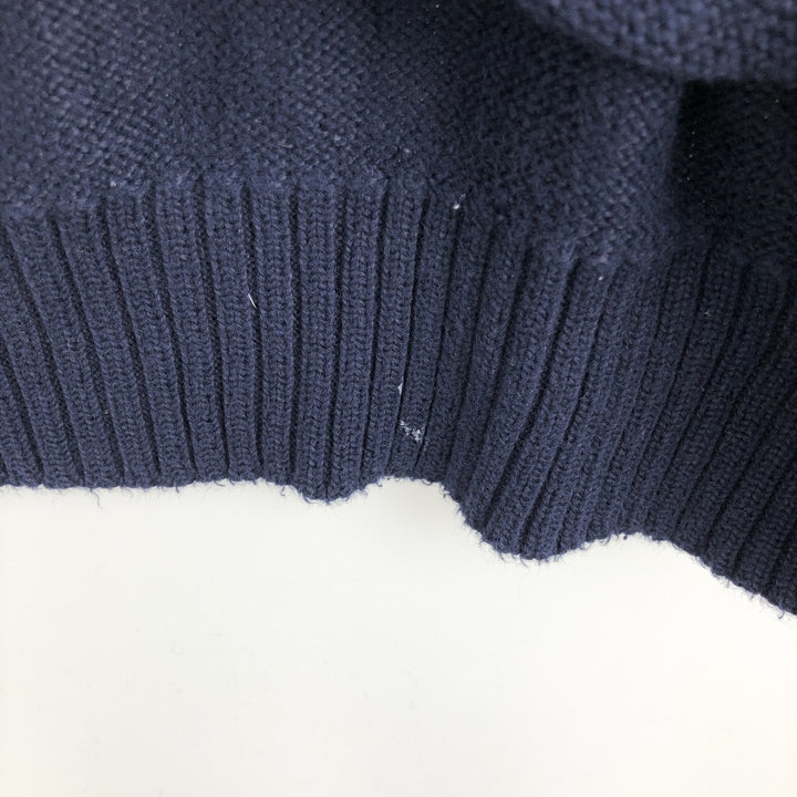 Ralph Lauren POLO by Ralph Lauren Cotton Knit Sweater Men's L size cotton navy blue type Vintage Second Hand