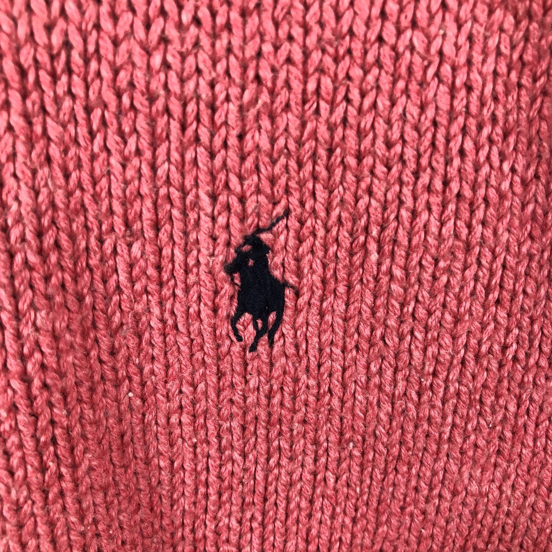 Ralph Lauren POLO by Ralph Lauren Cotton Knit Sweater Men's XL cotton pink type Vintage Second Hand