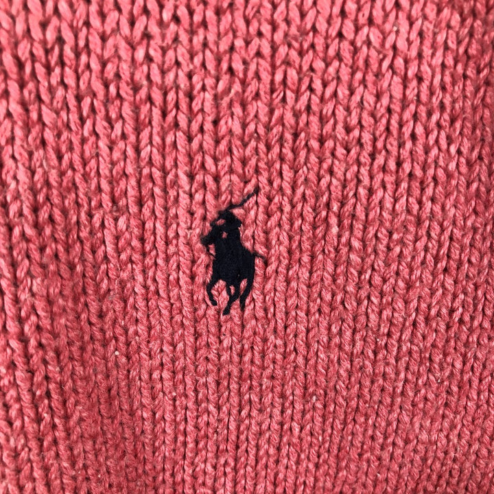 Ralph Lauren POLO by Ralph Lauren Cotton Knit Sweater Men's XL cotton pink type Vintage Second Hand