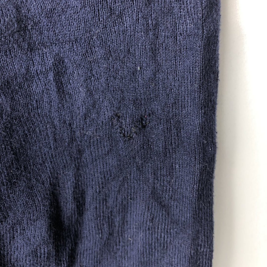 Ralph Lauren POLO by Ralph Lauren Cotton Knit Sweater Men's L size cotton navy blue type Vintage Second Hand