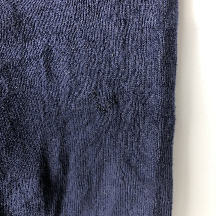 Ralph Lauren POLO by Ralph Lauren Cotton Knit Sweater Men's L size cotton navy blue type Vintage Second Hand