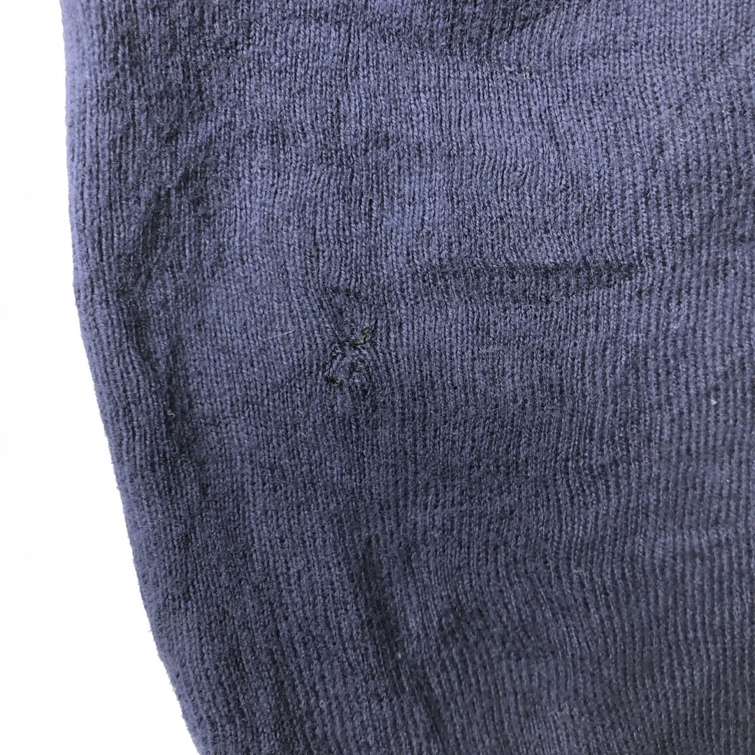 Ralph Lauren POLO by Ralph Lauren Cotton Knit Sweater Men's L size cotton navy blue type Vintage Second Hand