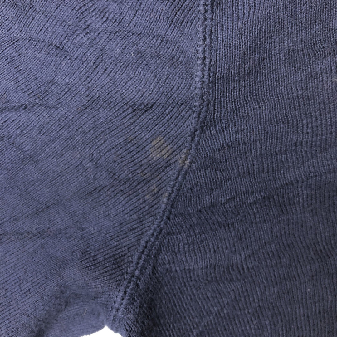 Ralph Lauren POLO by Ralph Lauren Cotton Knit Sweater Men's L size cotton navy blue type Vintage Second Hand