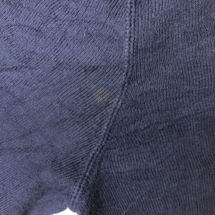Ralph Lauren POLO by Ralph Lauren Cotton Knit Sweater Men's L size cotton navy blue type Vintage Second Hand