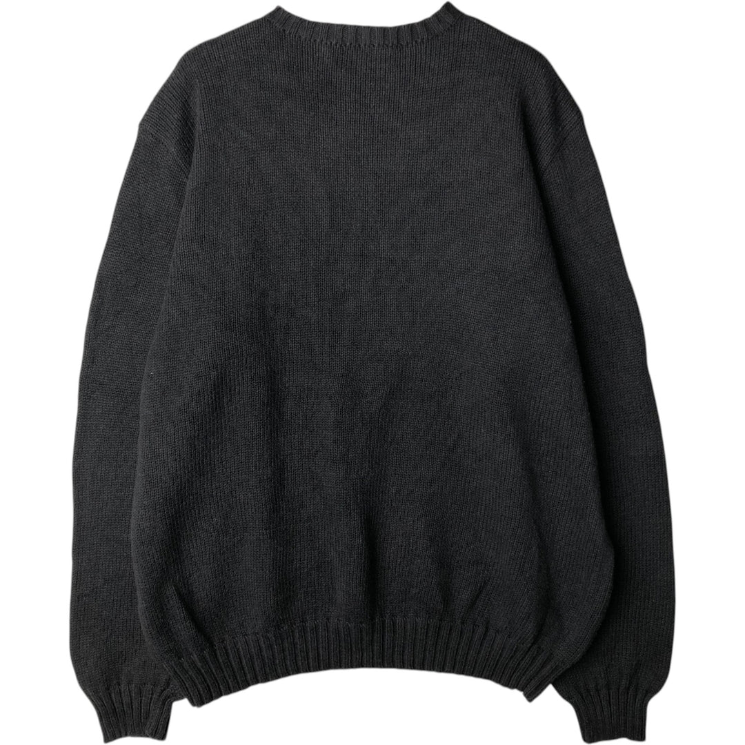 Ralph Lauren POLO by Ralph Lauren Cotton Knit Sweater Men's XL cotton black type Vintage Second Hand
