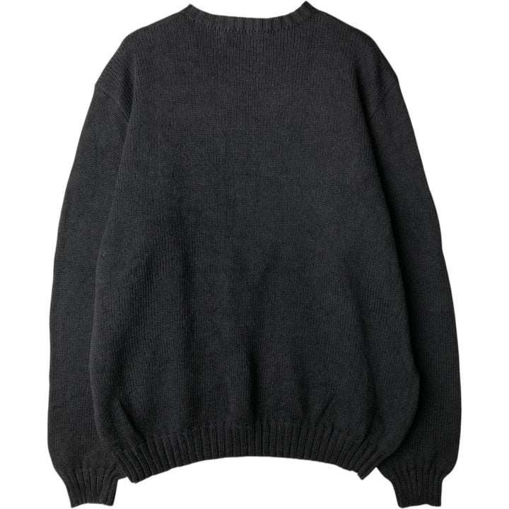 Ralph Lauren POLO by Ralph Lauren Cotton Knit Sweater Men's XL cotton black type Vintage Second Hand