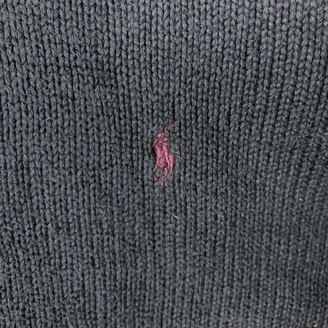 Ralph Lauren POLO by Ralph Lauren Cotton Knit Sweater Men's XL cotton black type Vintage Second Hand