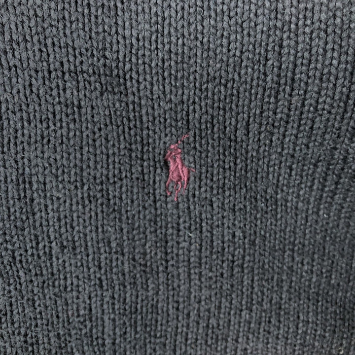 Ralph Lauren POLO by Ralph Lauren Cotton Knit Sweater Men's XL cotton black type Vintage Second Hand