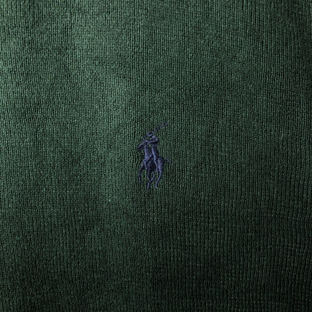 Ralph Lauren POLO by Ralph Lauren Cotton Knit Sweater Men's L size cotton green type Vintage Second Hand