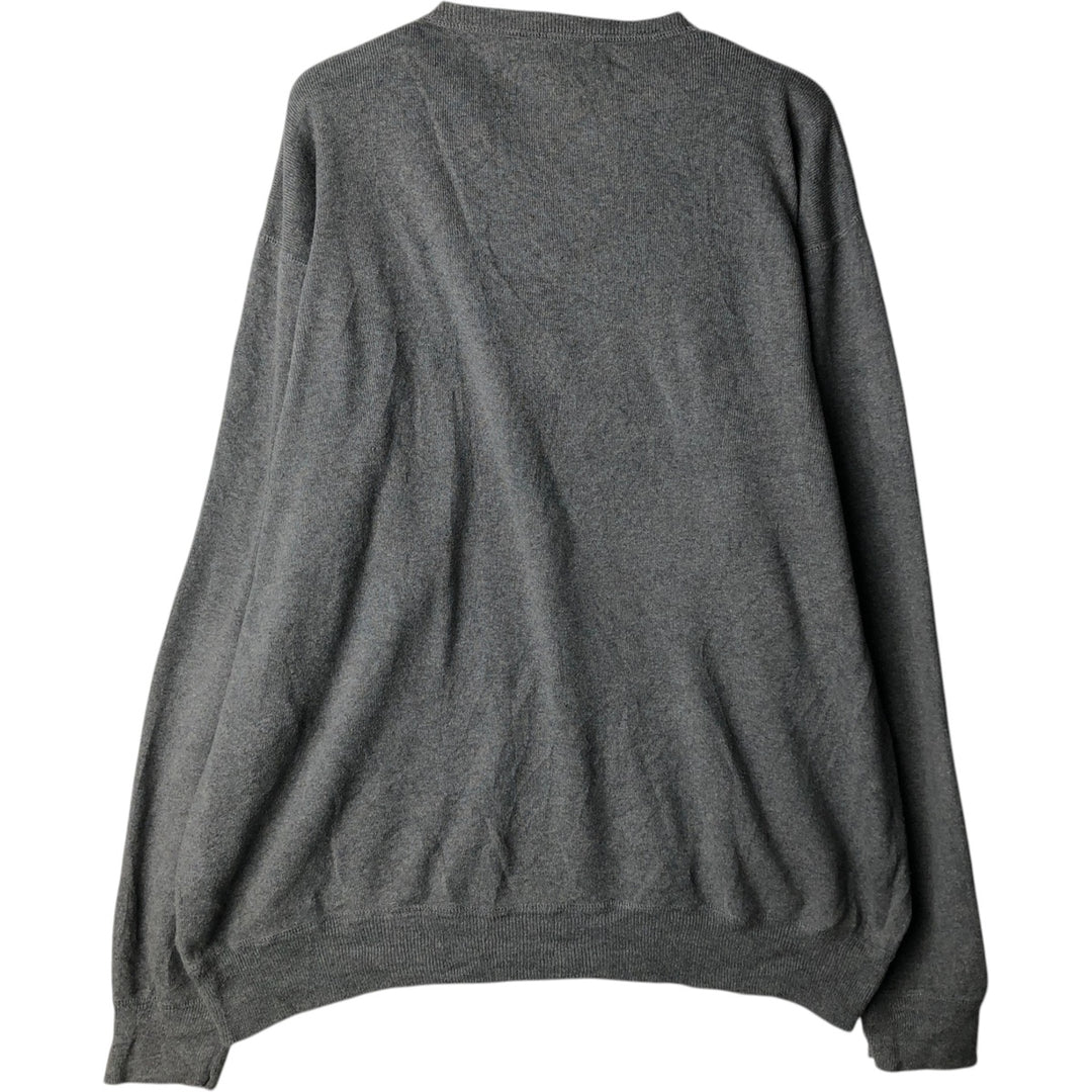 Ralph Lauren POLO by Ralph Lauren Cotton Knit Sweater Men's XL cotton gray type Vintage Second Hand