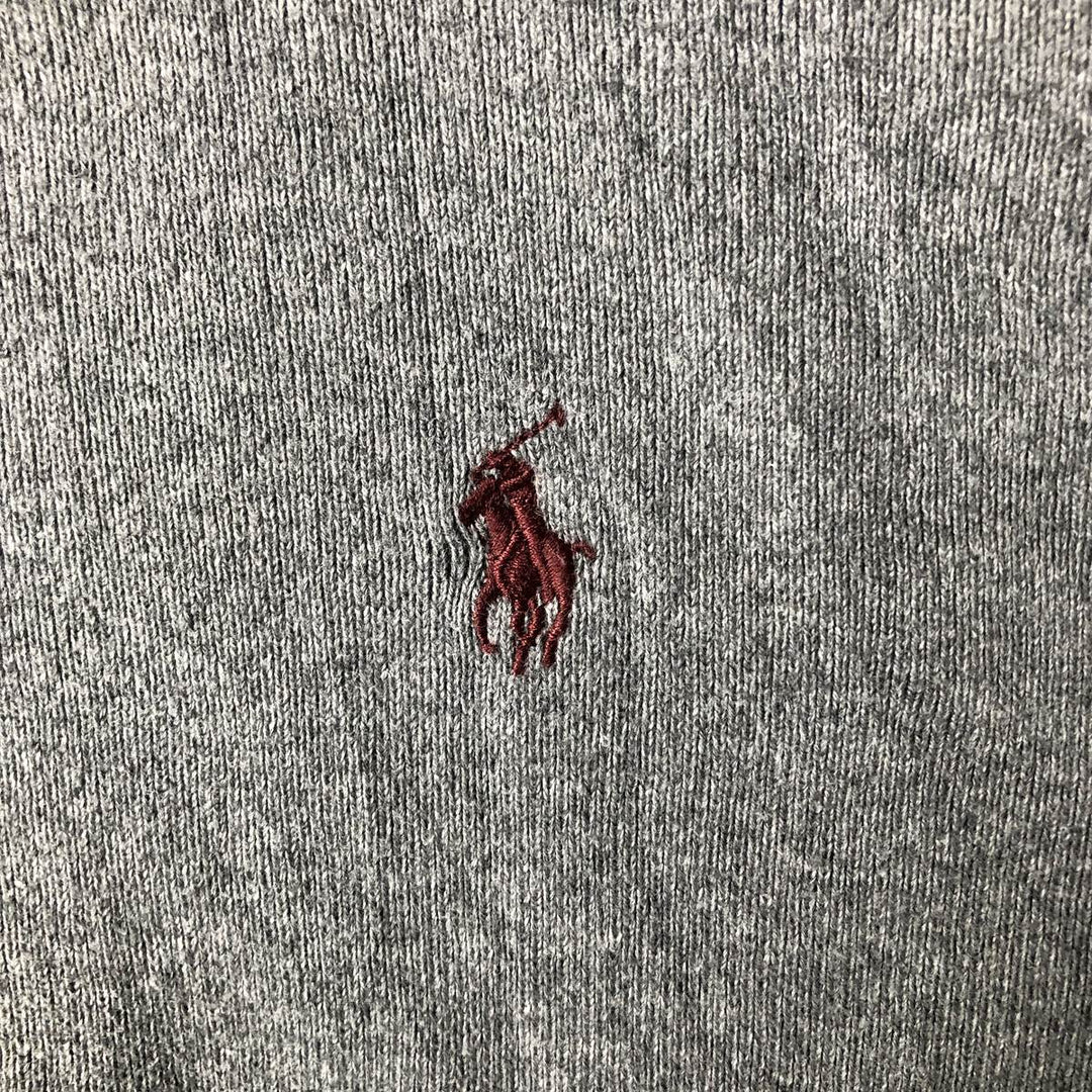 Ralph Lauren POLO by Ralph Lauren Cotton Knit Sweater Men's XL cotton gray type Vintage Second Hand