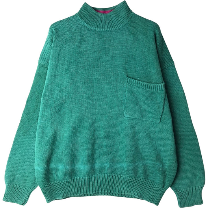 GAP High Neck Cotton Knit Sweater, Men's Size L (approx.) cotton green type Vintage Second Hand