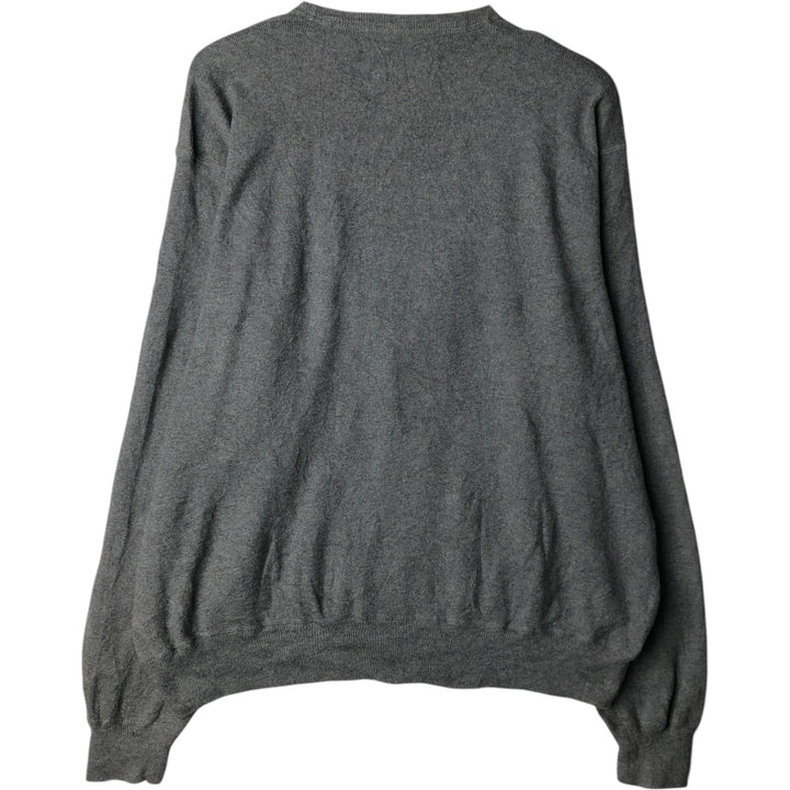 Ralph Lauren POLO by Ralph Lauren Cotton Knit Sweater Men's XL cotton gray type Vintage Second Hand
