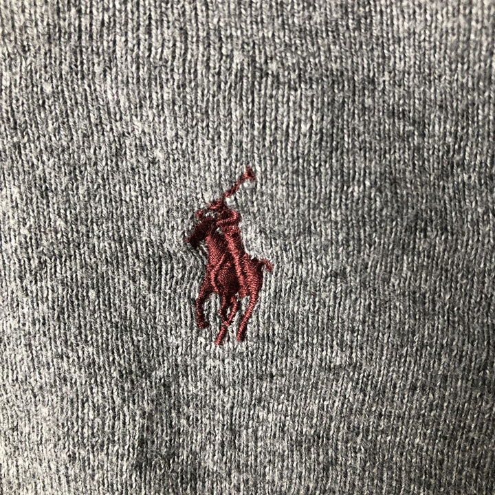 Ralph Lauren POLO by Ralph Lauren Cotton Knit Sweater Men's XL cotton gray type Vintage Second Hand