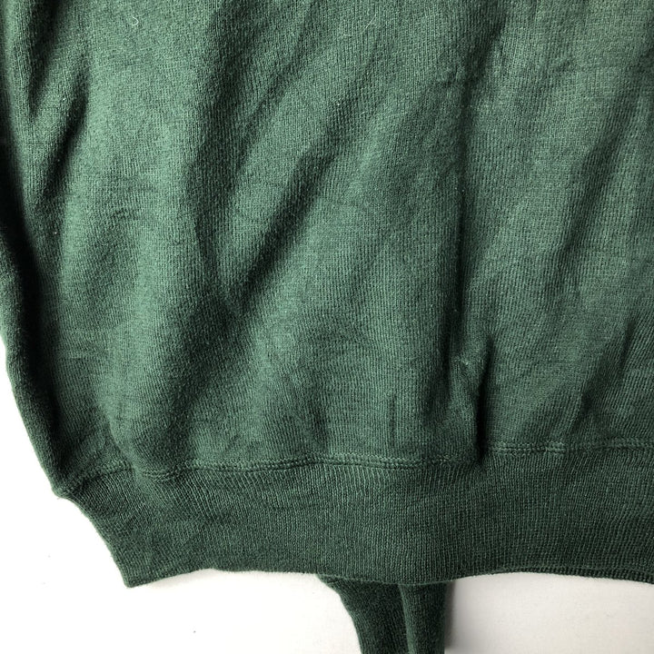 Ralph Lauren POLO by Ralph Lauren Cotton Knit Sweater Men's L size cotton Green type dark green Vintage Second Hand
