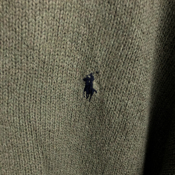 Ralph Lauren POLO by Ralph Lauren Cotton Knit Sweater Men's M Size cotton Khaki type Vintage Second Hand