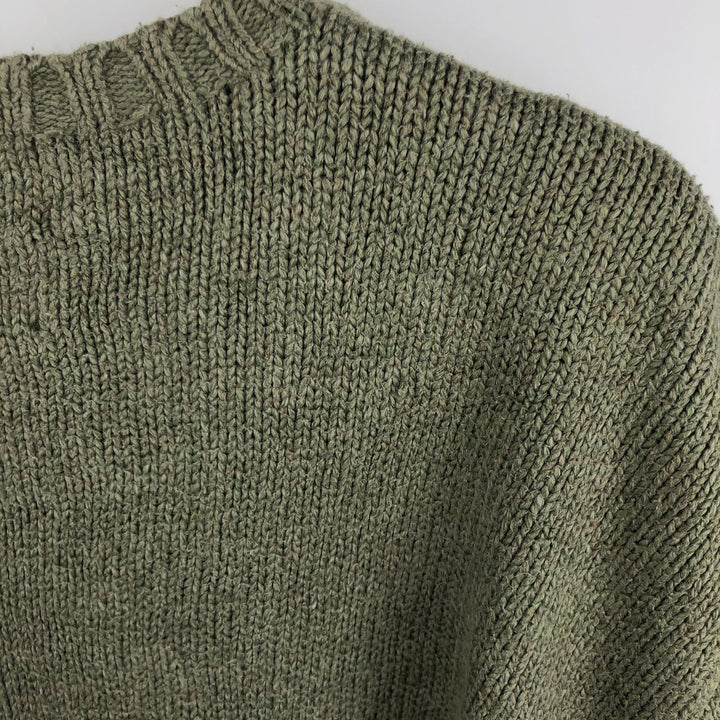 Ralph Lauren POLO by Ralph Lauren Cotton Knit Sweater Men's M Size cotton Khaki type Vintage Second Hand