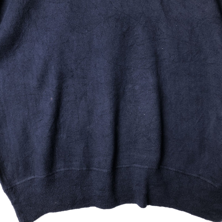 Ralph Lauren POLO by Ralph Lauren Cotton Knit Sweater Men's M Size cotton navy blue type Vintage Second Hand