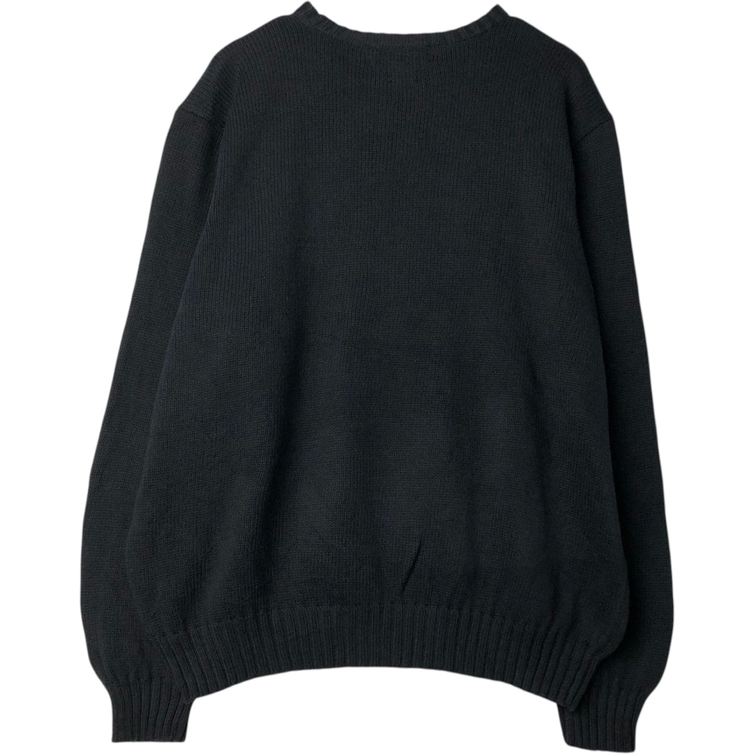 Ralph Lauren POLO by Ralph Lauren Cotton Knit Sweater Men's XXL cotton black type Vintage Second Hand