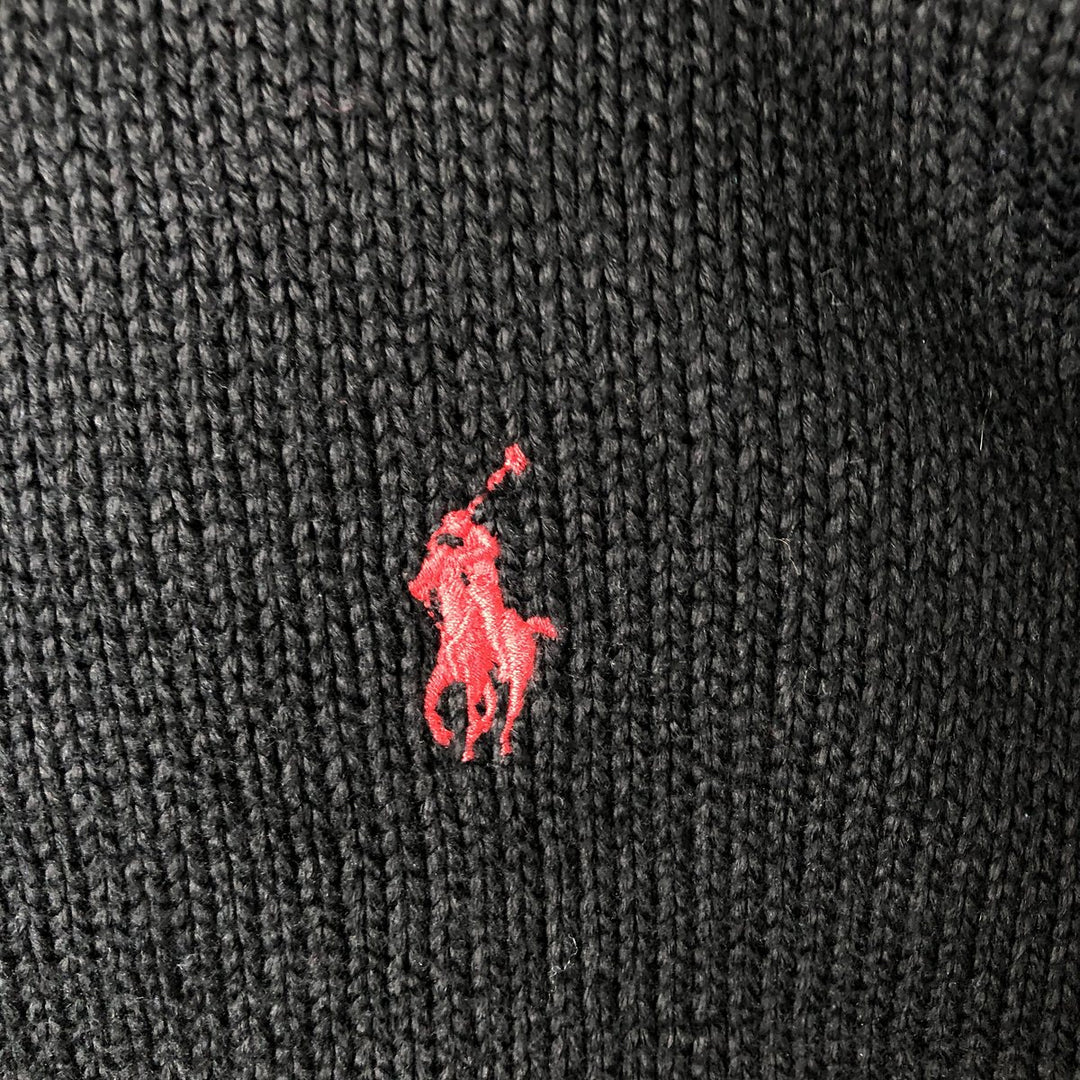Ralph Lauren POLO by Ralph Lauren Cotton Knit Sweater Men's XXL cotton black type Vintage Second Hand