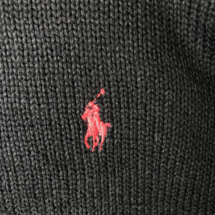 Ralph Lauren POLO by Ralph Lauren Cotton Knit Sweater Men's XXL cotton black type Vintage Second Hand