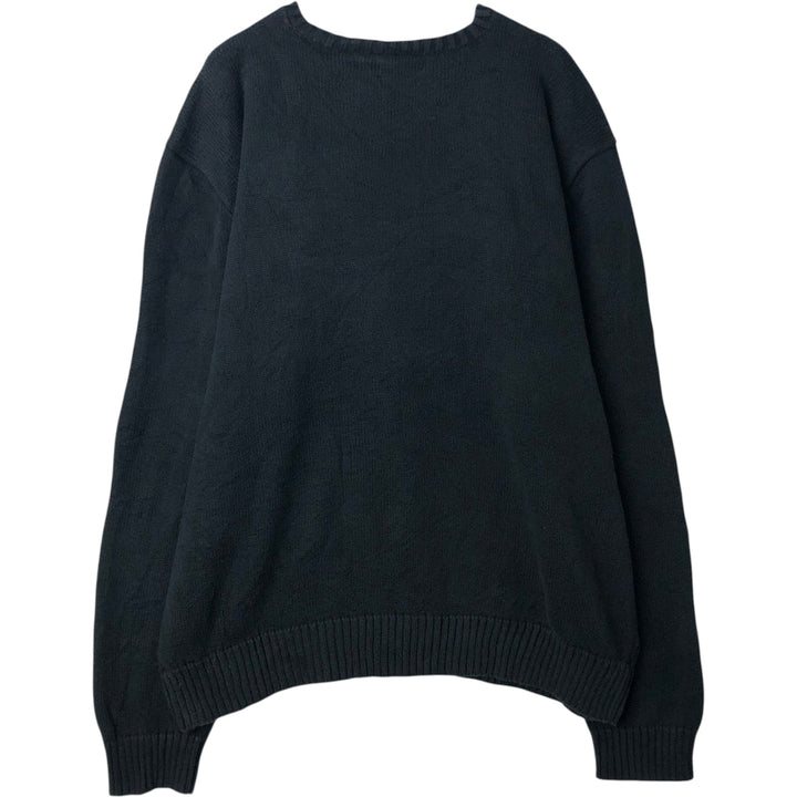 Ralph Lauren POLO by Ralph Lauren Cotton Knit Sweater Men's XL cotton black type Vintage Second Hand