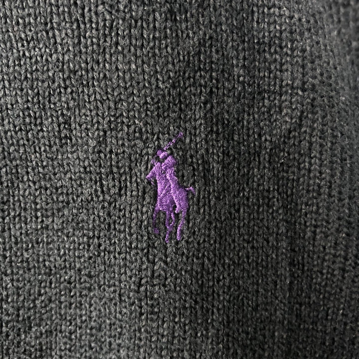 Ralph Lauren POLO by Ralph Lauren Cotton Knit Sweater Men's XL cotton black type Vintage Second Hand