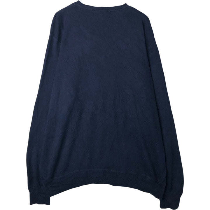 Ralph Lauren POLO by Ralph Lauren Cotton Knit Sweater Men's XXL cotton navy blue type Vintage Second Hand