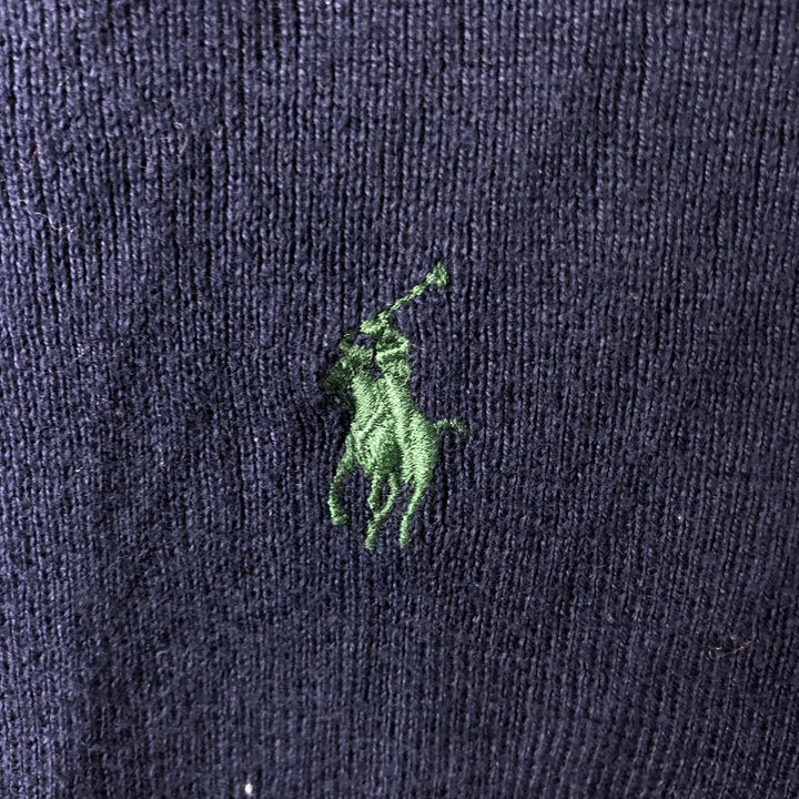 Ralph Lauren POLO by Ralph Lauren Cotton Knit Sweater Men's XXL cotton navy blue type Vintage Second Hand