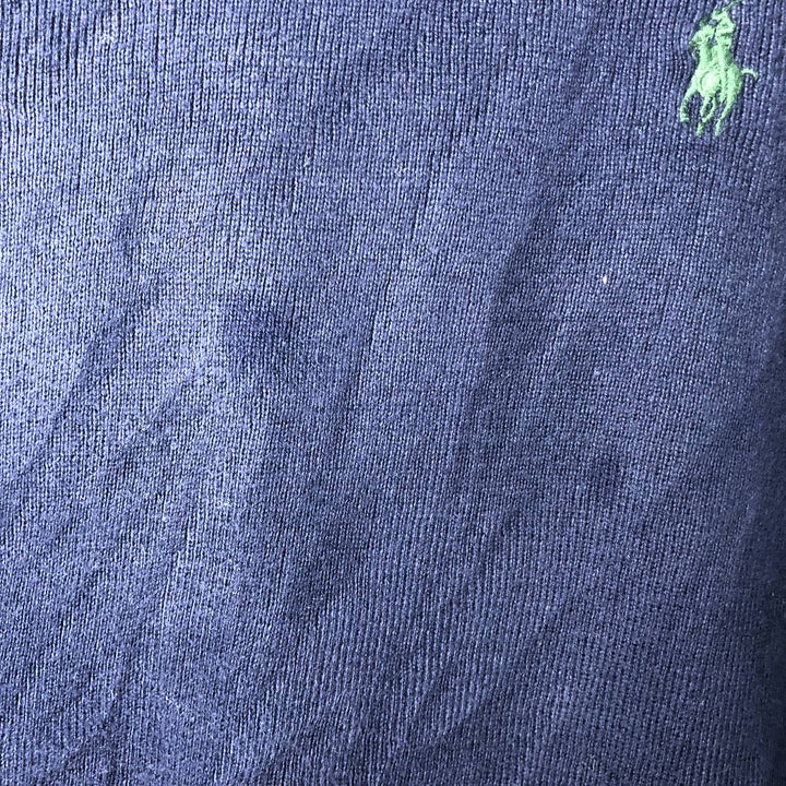 Ralph Lauren POLO by Ralph Lauren Cotton Knit Sweater Men's XXL cotton navy blue type Vintage Second Hand