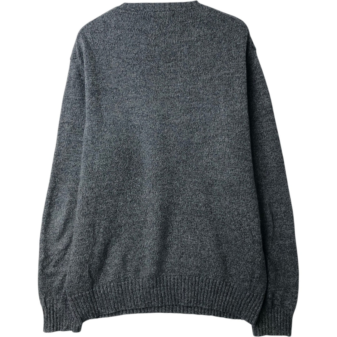 Ralph Lauren POLO by Ralph Lauren Cotton Knit Sweater Men's M Size cotton Charcoal Vintage Second Hand